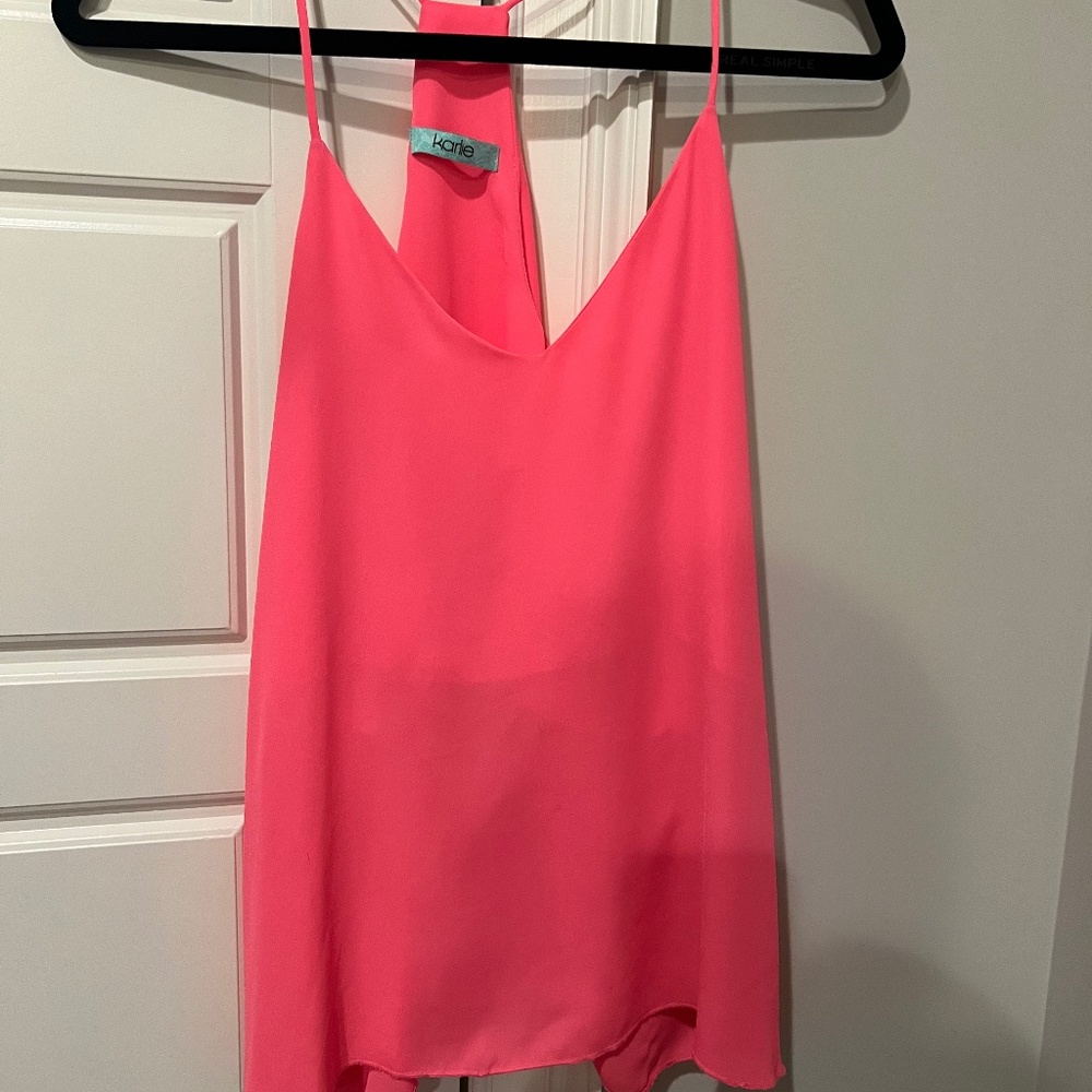 Karlie hot pink tank